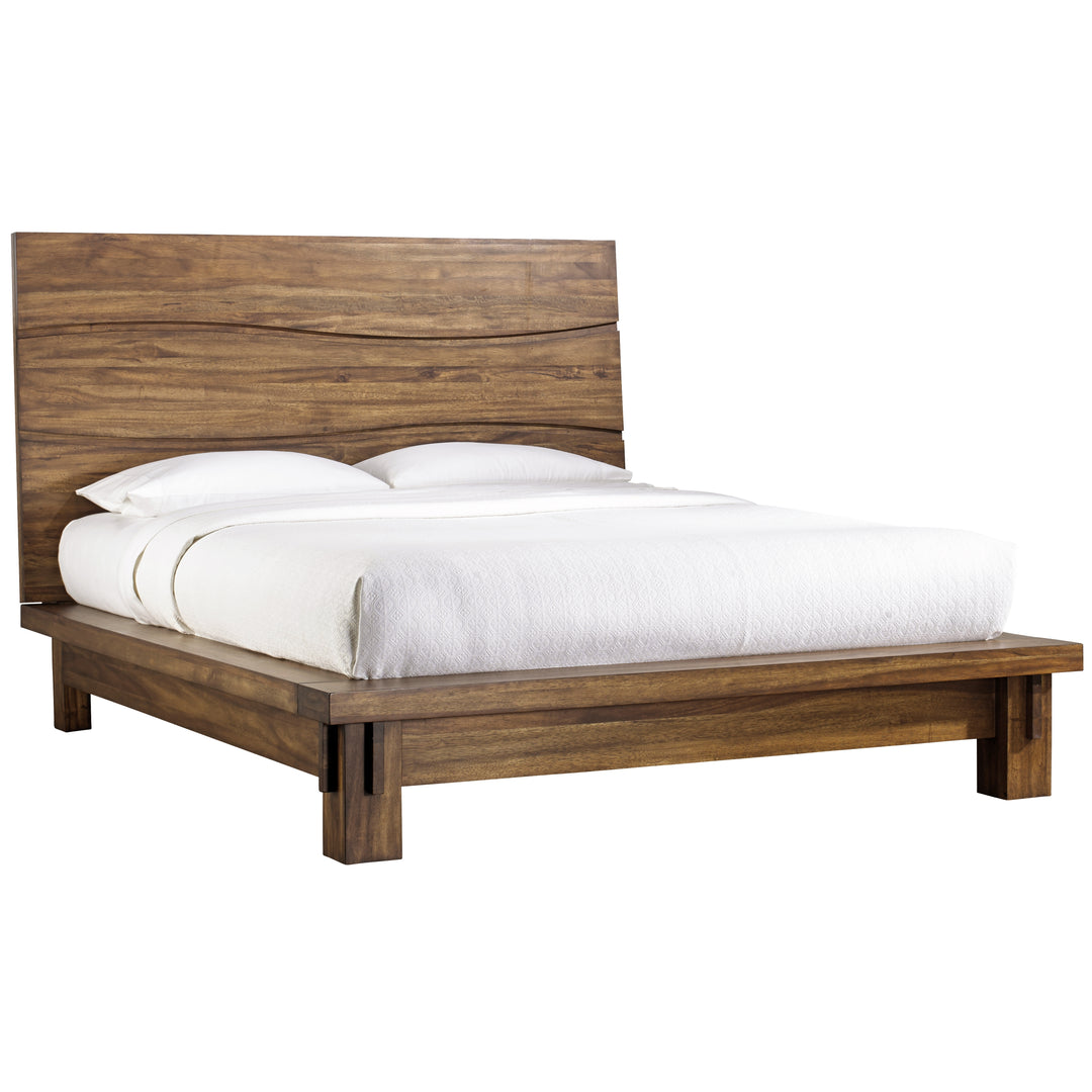 Modus Furniture 8C79P4 Ocean Solid Wood Platform Bed In Natural Sengon