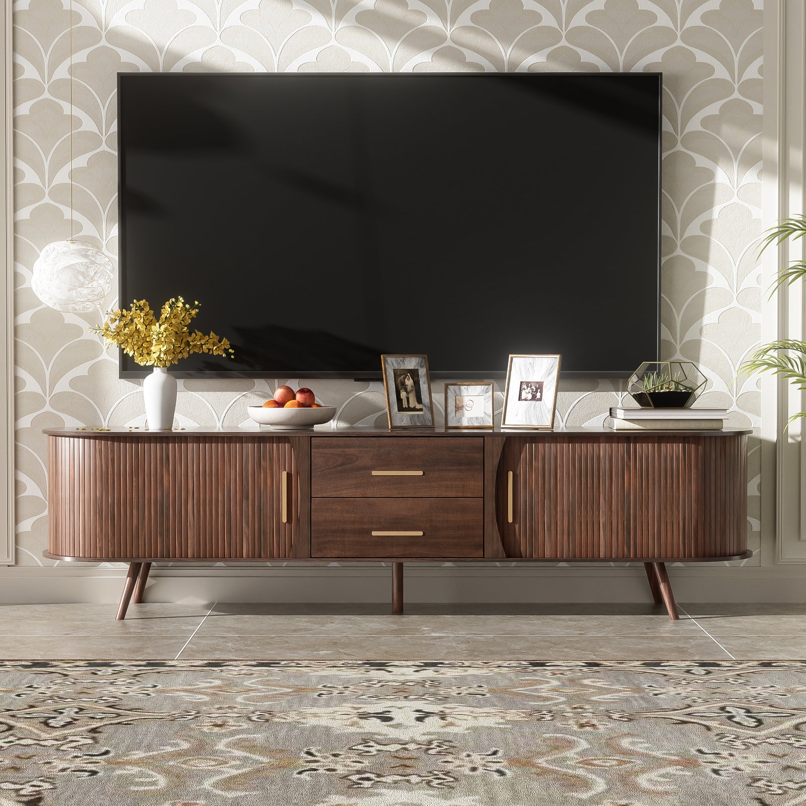 80" Mid-Century Modern TV Stand
