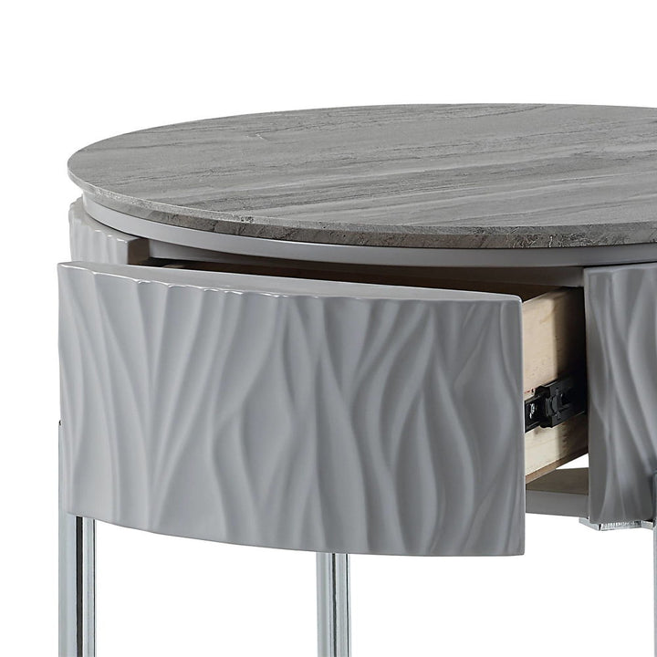 yukino-end-table-gray-high-gloss-chrome