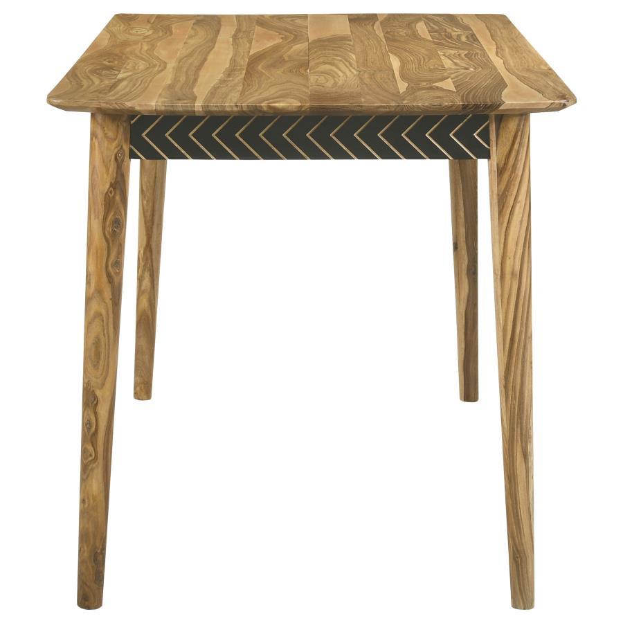 Partridge - 7 Piece Counter Dining Set - Espresso And Camel