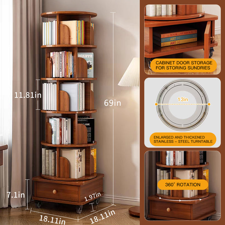 corner-360-degrees-rotating-6-tier-bookshelf-with-wheels-walnut-brown