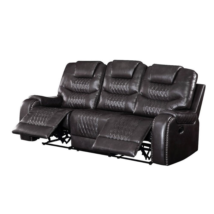 Braylon - Motion Sofa - Magnetite Synthetic Leather