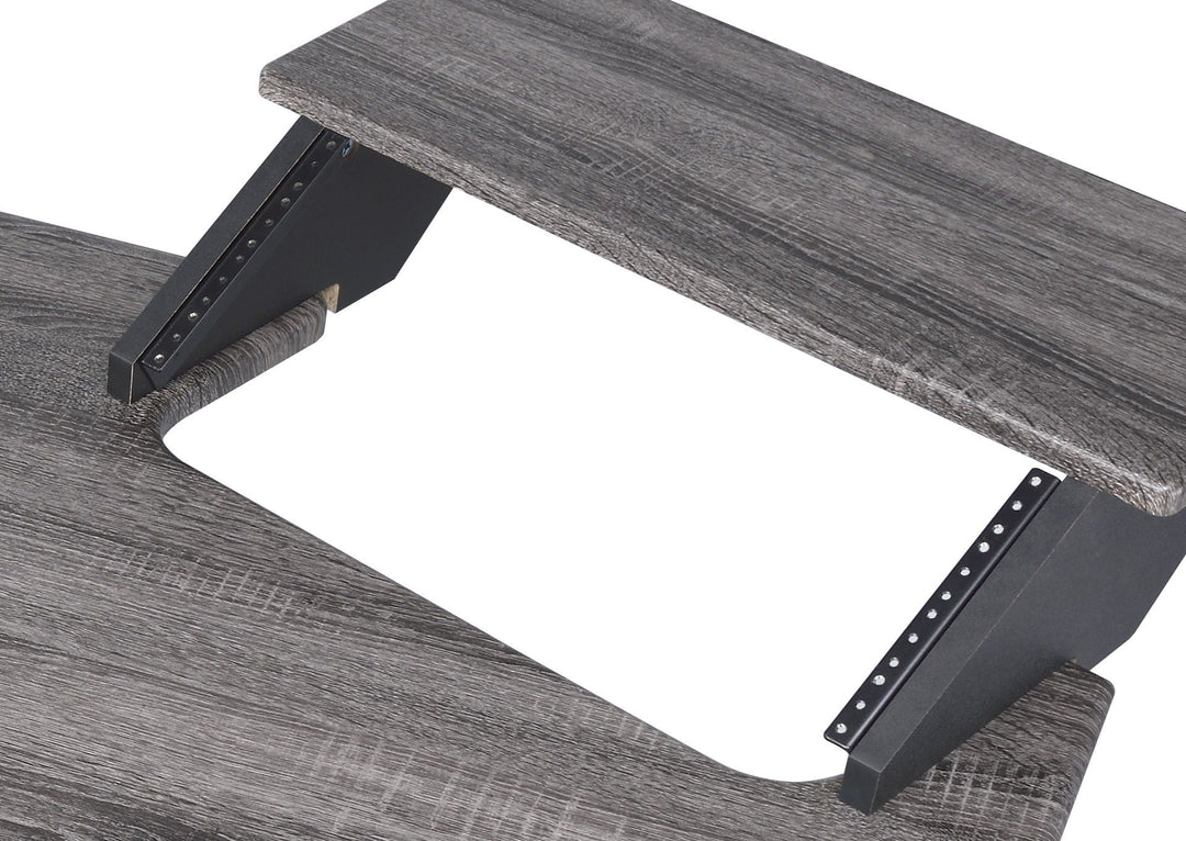 Eleazar - Music Recording Studio Desk Wood - Black Oak