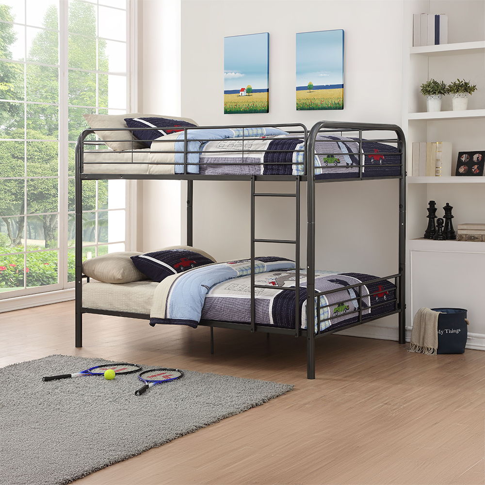 Bristol - Full Over Full Bunk Bed - Gunmetal