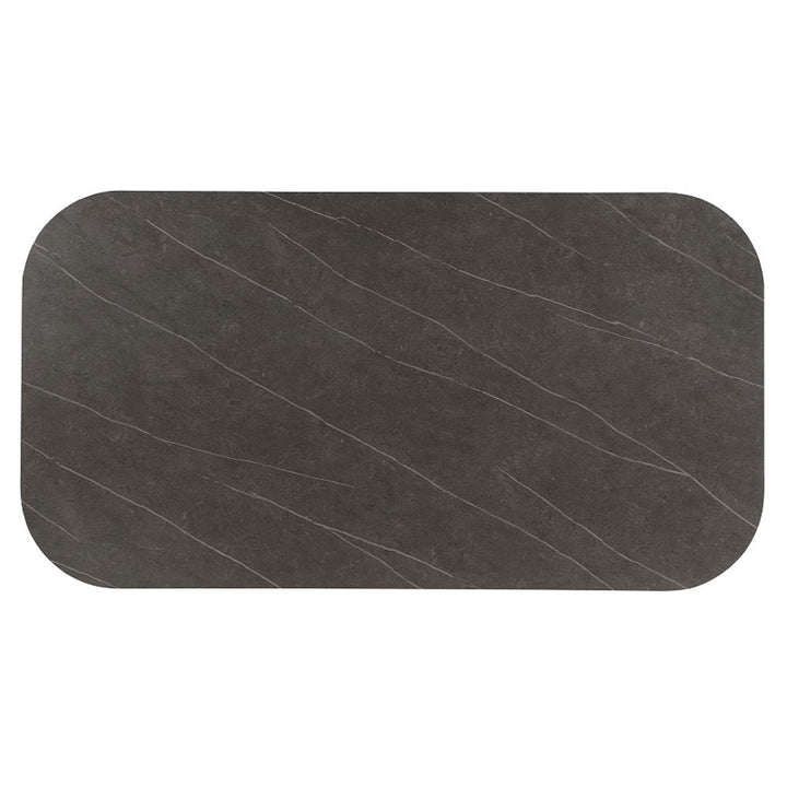 Kasa - Dining Table - Sintered Stone Top & Champagne