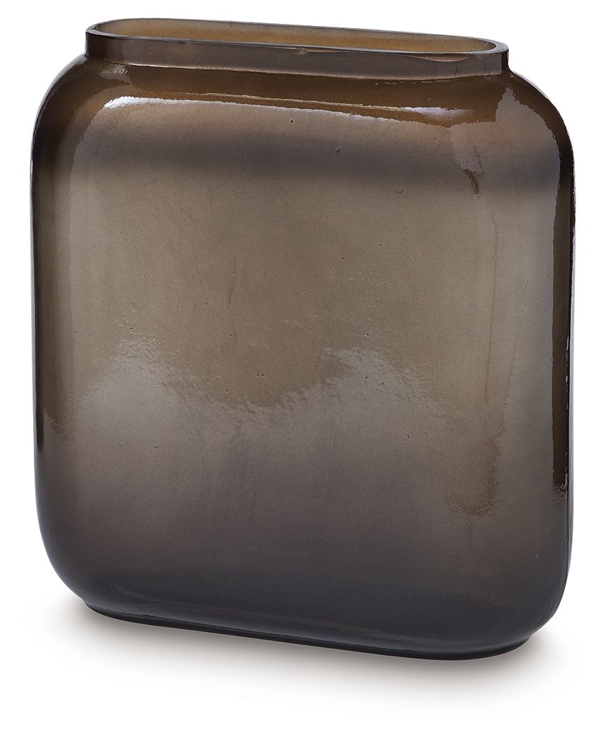 Sumner - Vase - 9.25" - Gray / Gold Finish by Ashley Furniture product image