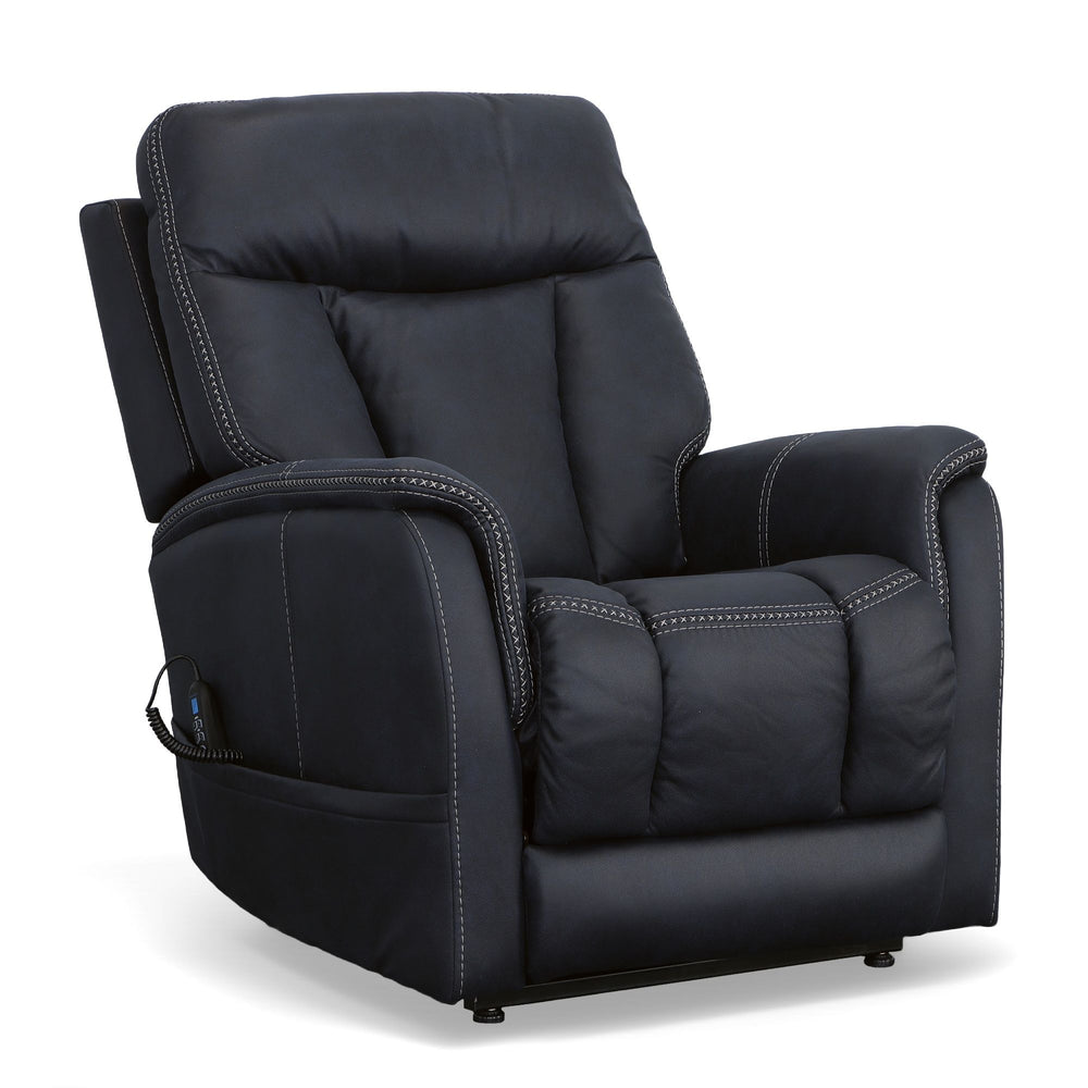 Atlas Fabric Power Lift Recliner with Power Headrest & Lumbar in Ocean