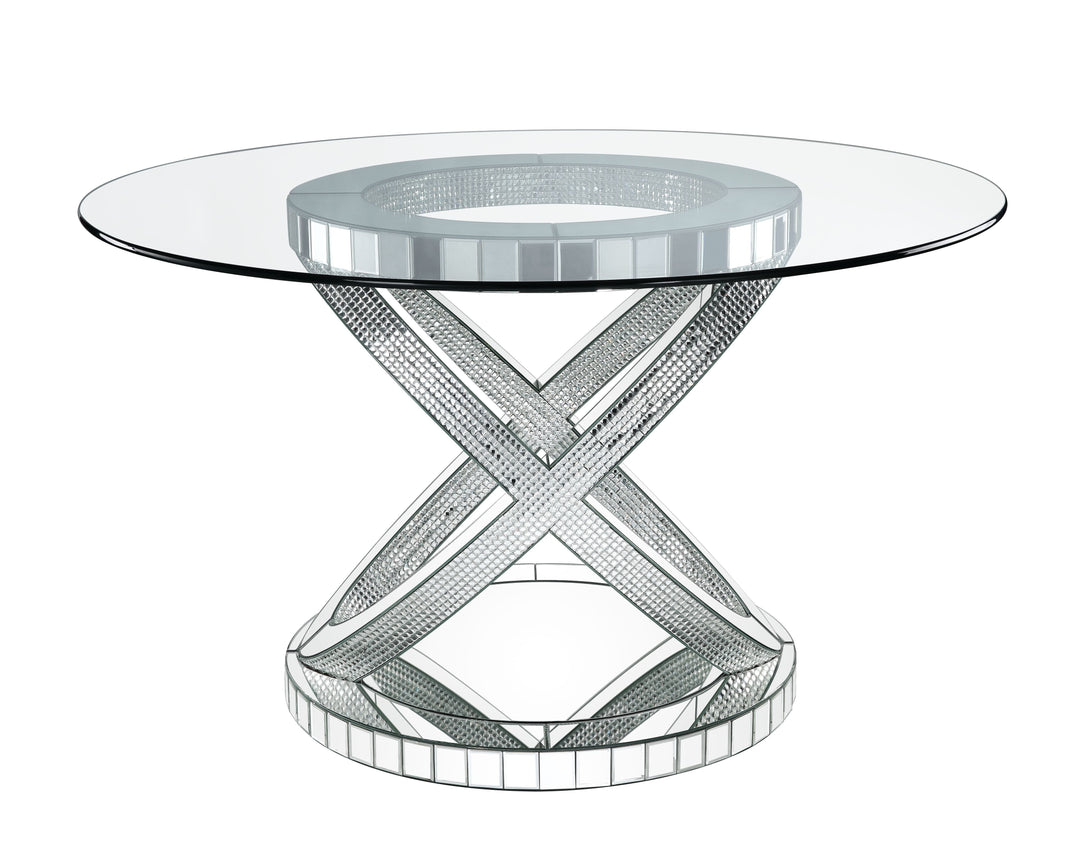 Ornat - 31" Dining Table - Faux Square Diamonds