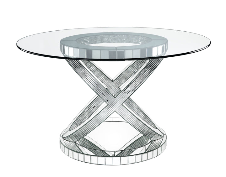 Ornat - 31" Dining Table - Faux Square Diamonds