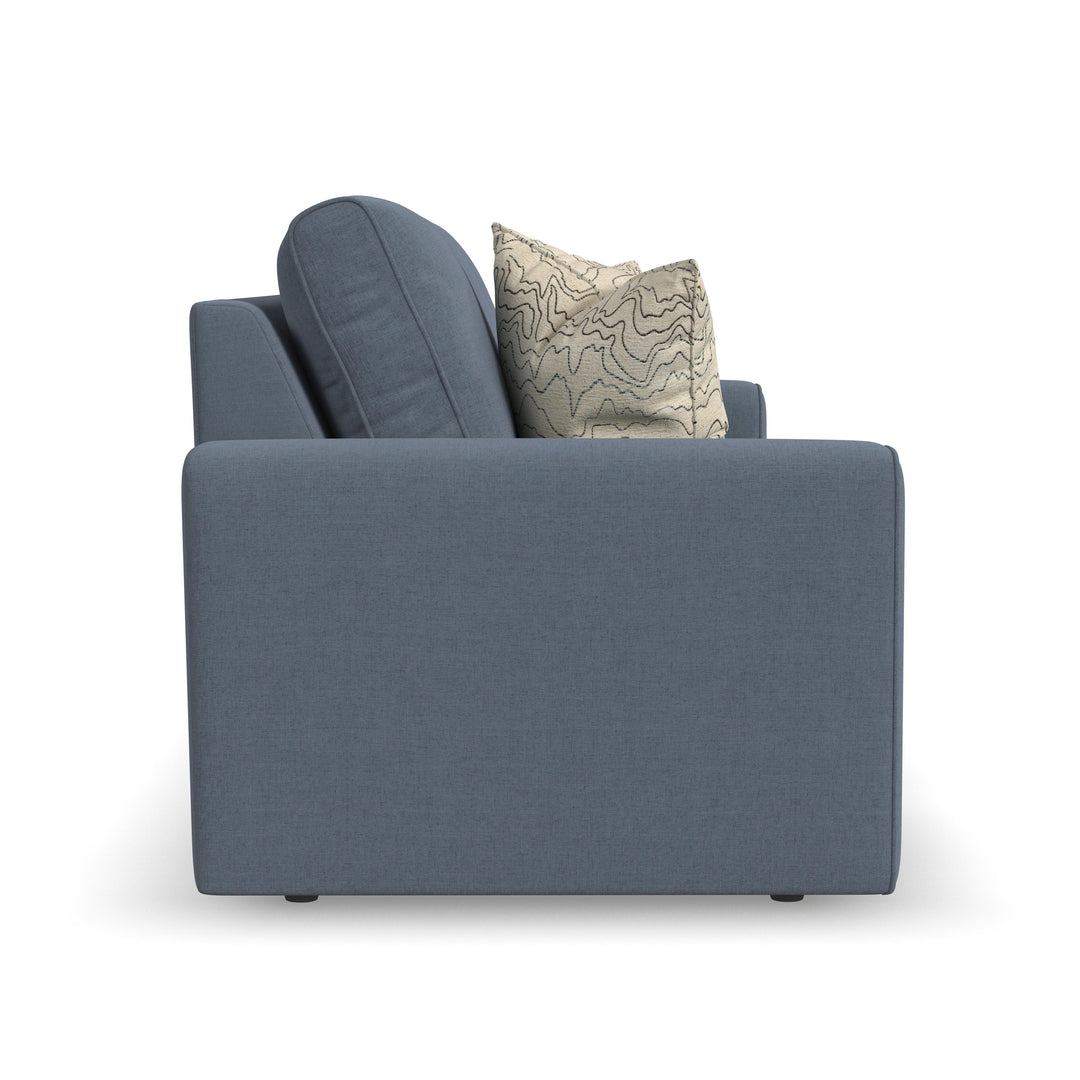 Flexsteel 5630-31 Dawson  Stationary Sofa  Blue