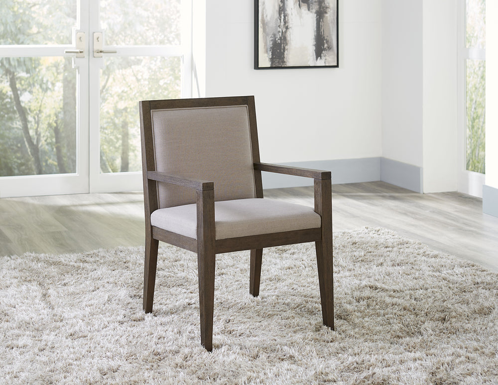 Modus Furniture Fpbl64 Modesto Wood Framed Arm Chair In French Roast