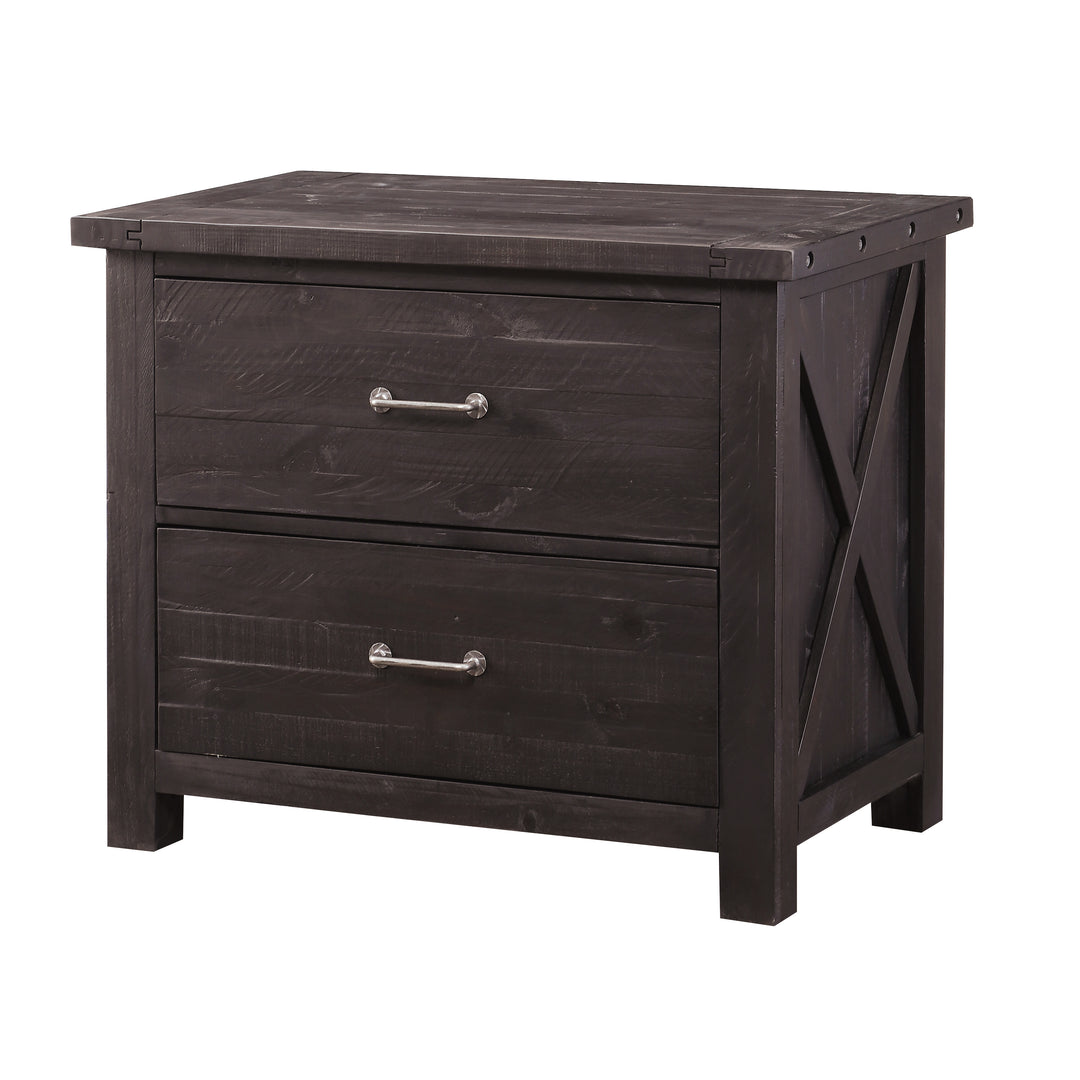 Modus Furniture 7Yc918 Yosemite Solid Wood Lateral File Cabinet In Cafe
