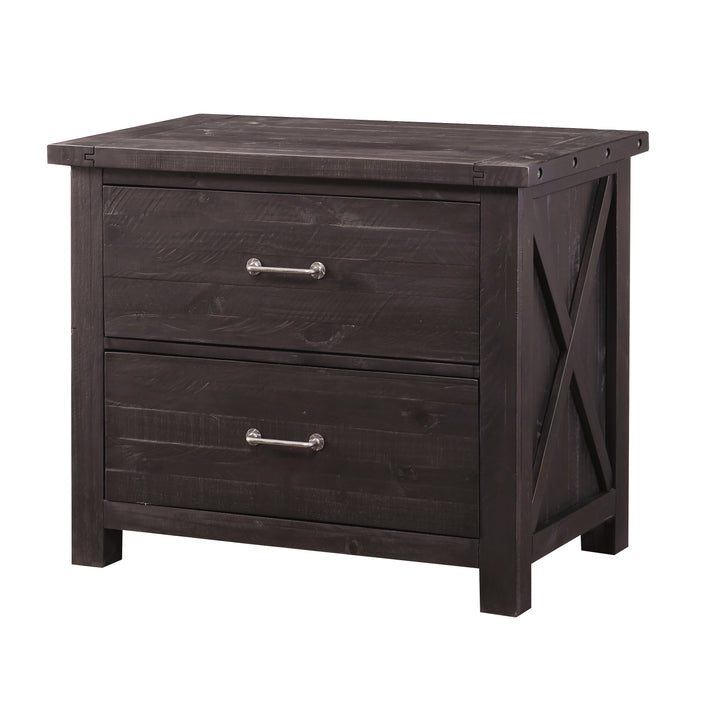 Modus Furniture 7Yc918 Yosemite Solid Wood Lateral File Cabinet In Cafe