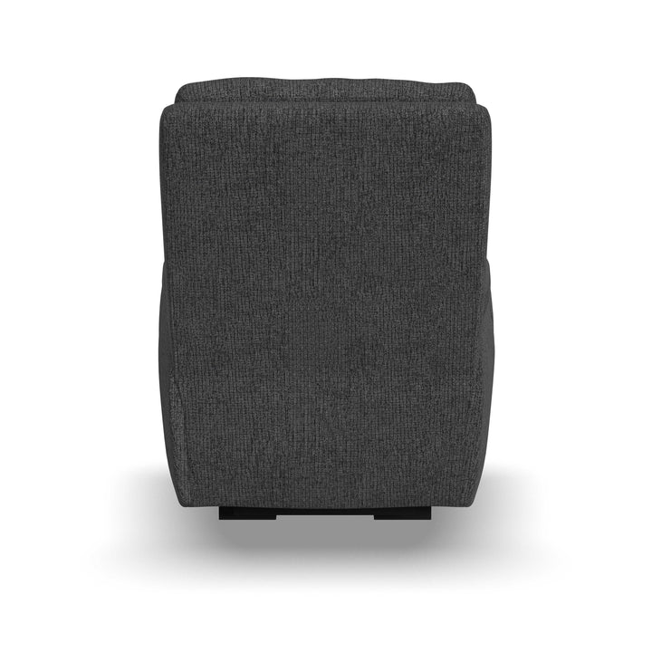 Strait Power Recliner With Power Headrest Gray