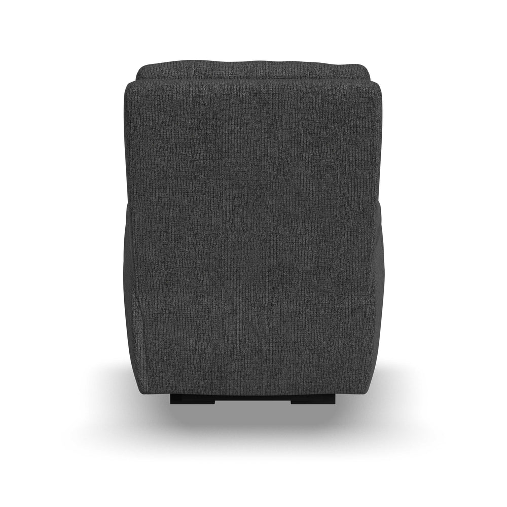 Strait Power Recliner With Power Headrest Gray