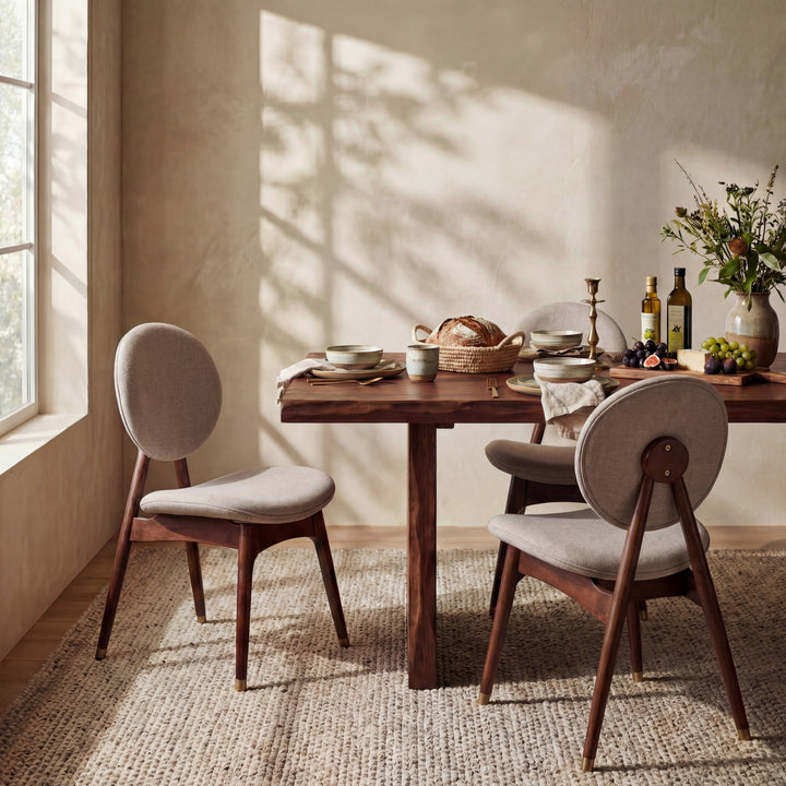 Nomi Upholstered Dining Chair – Grey (Set of 2)