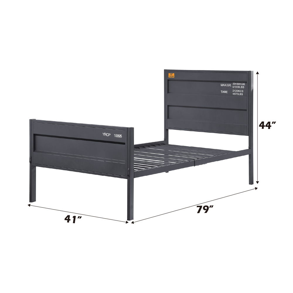 Cargo - Twin Bed - Gunmetal
