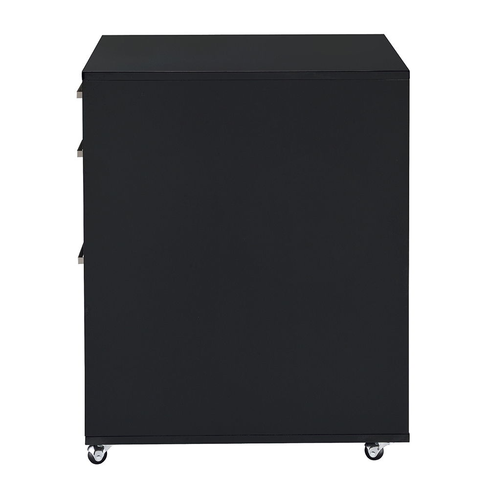 Coleen - Cabinet - Black High Gloss & Chrome