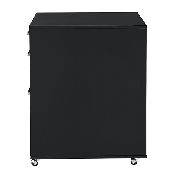 Coleen - Cabinet - Black High Gloss & Chrome