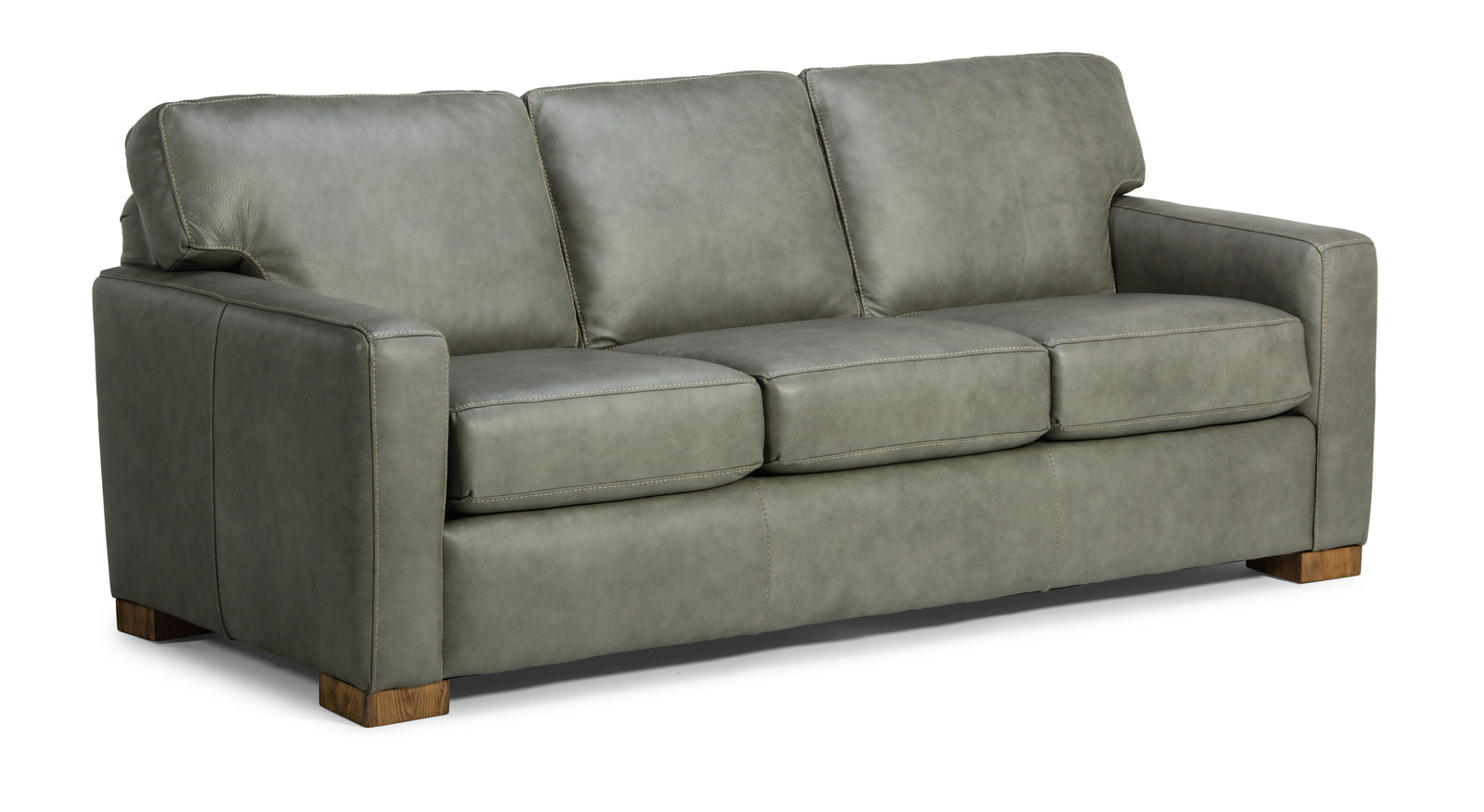 Flexsteel B3399-31 Bryant  Leather Sofa  Dark Gray