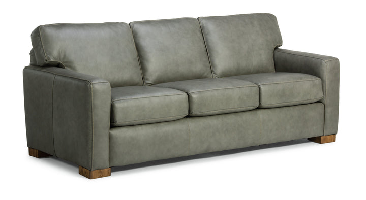 Flexsteel B3399-31 Bryant  Leather Sofa  Dark Gray