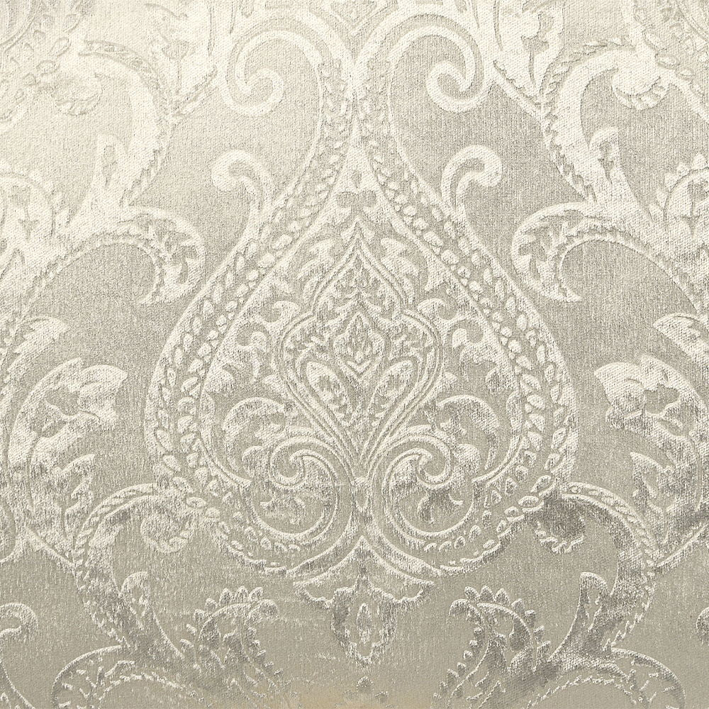 Desiderius - Bench - Beige Fabric, Antique Gold & Hand Paint Brown