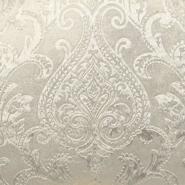 Desiderius - Bench - Beige Fabric, Antique Gold & Hand Paint Brown