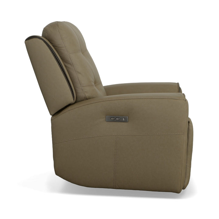 Iris Power Recliner With Power Headrest Khaki