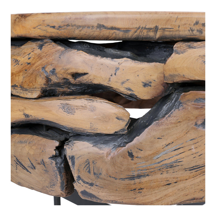 Bardo Reclaimed Teak Side/End Table - Natural - view 4