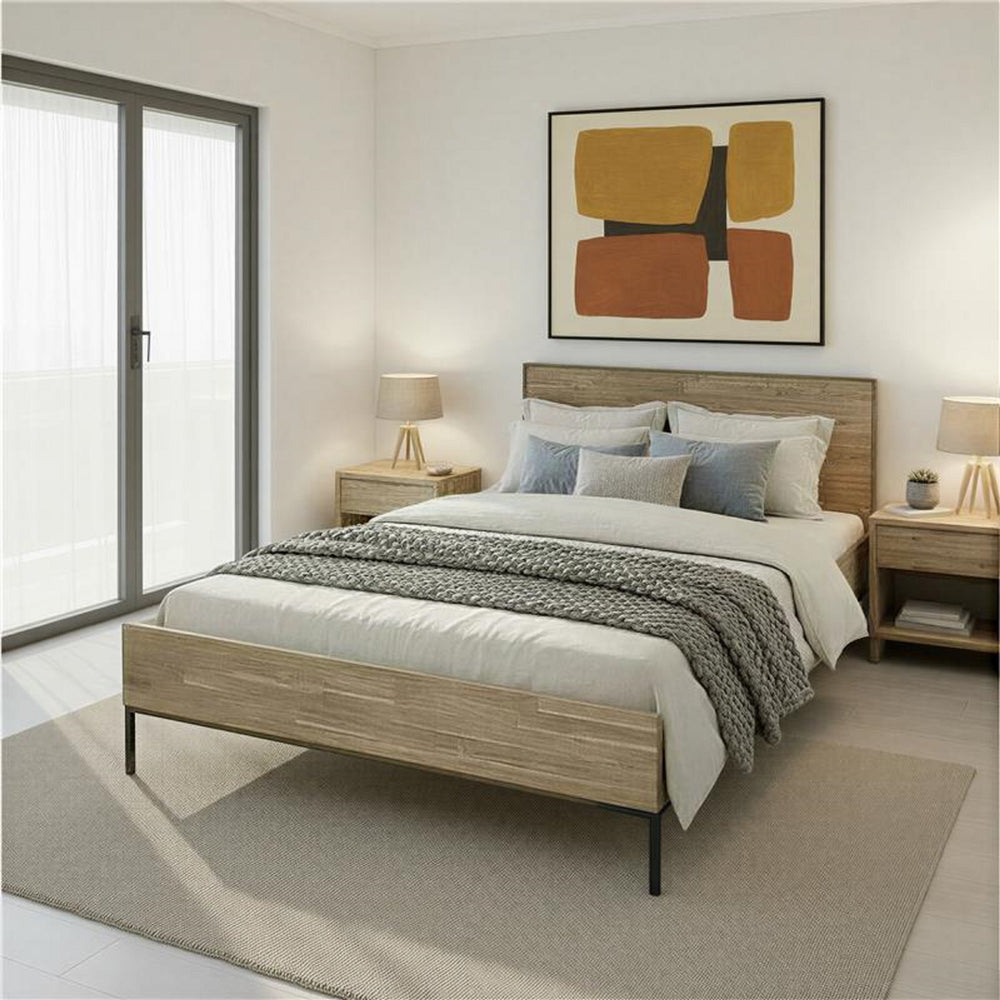 Hathaway Queen Bed Set - Drifted Sand - view 2