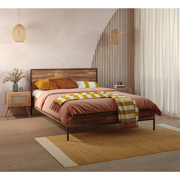 Hathaway Queen Bed Set - Newton Brown