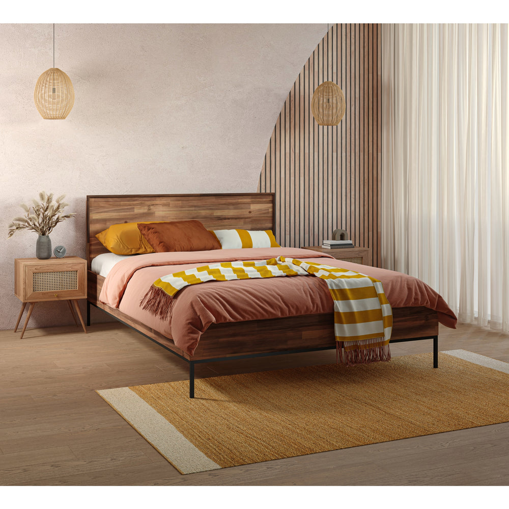 Hathaway Queen Bed Set - Newton Brown