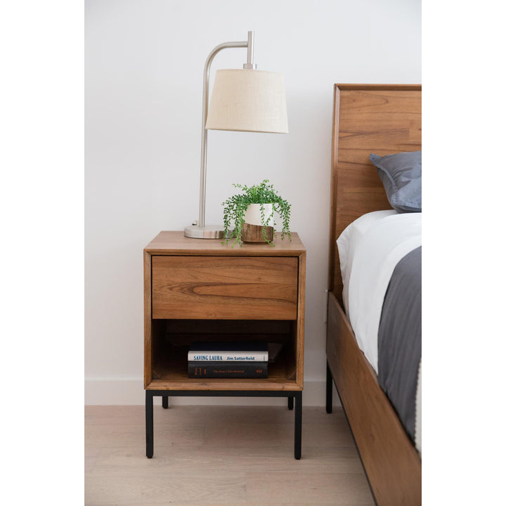 Hathaway Nightstand/Side Table - Newton Brown - view 3