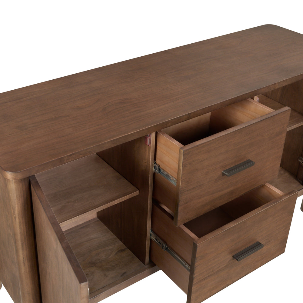Bloomfield Sideboard 2 Drawers + 2 Doors - Dark Walnut - view 11