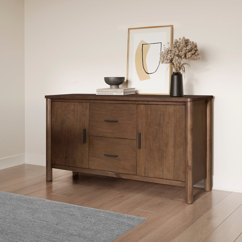 Bloomfield Sideboard 2 Drawers + 2 Doors - Dark Walnut - view 3