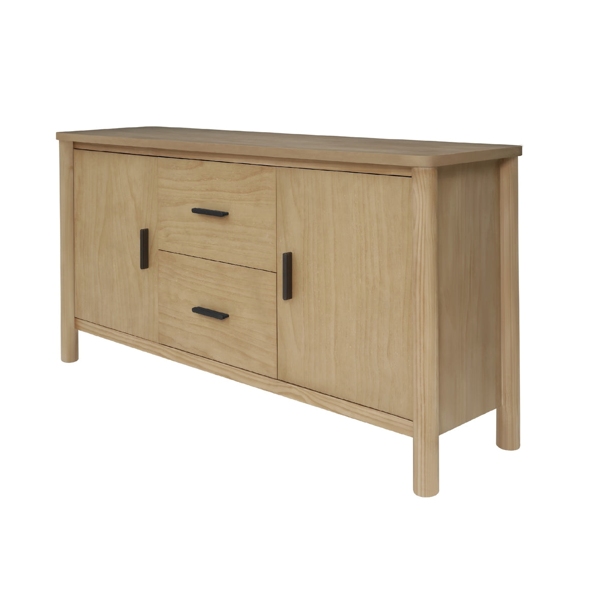 Bloomfield Sideboard 2 Drawers + 2 Doors - Natural Pine