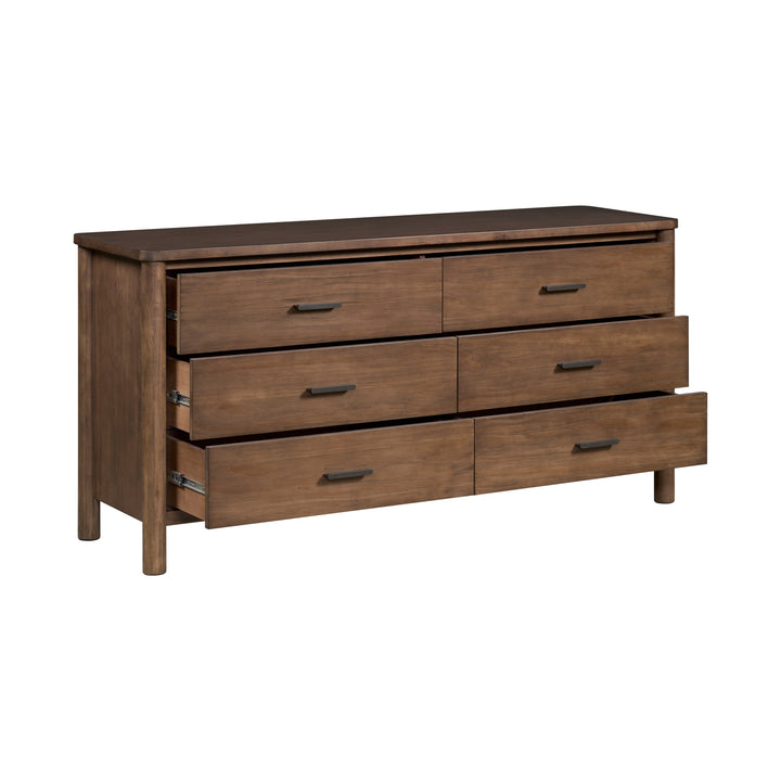 Bloomfield Dresser 6 Drawers - Dark Walnut - view 11