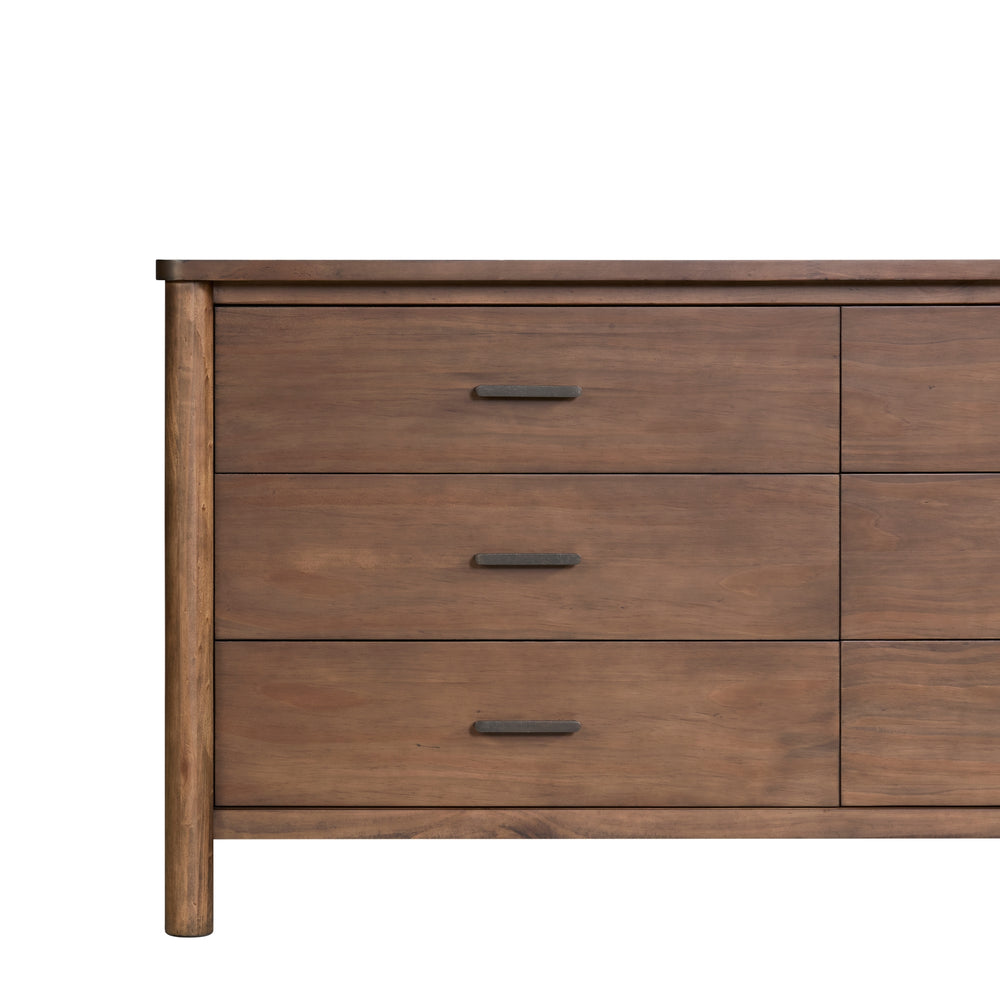 Bloomfield Dresser 6 Drawers - Dark Walnut - view 9