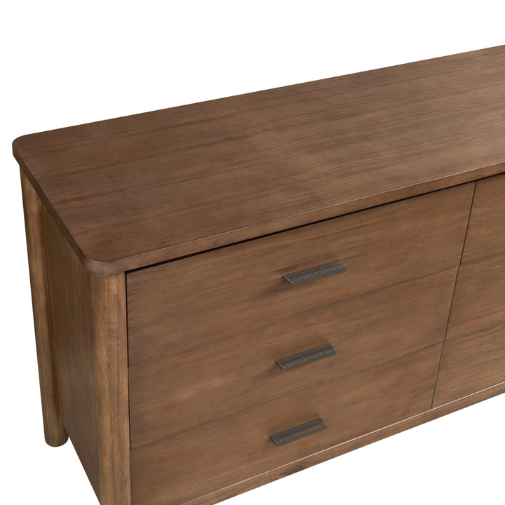 Bloomfield Dresser 6 Drawers - Dark Walnut - view 13