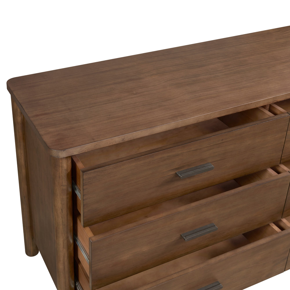 Bloomfield Dresser 6 Drawers - Dark Walnut - view 12