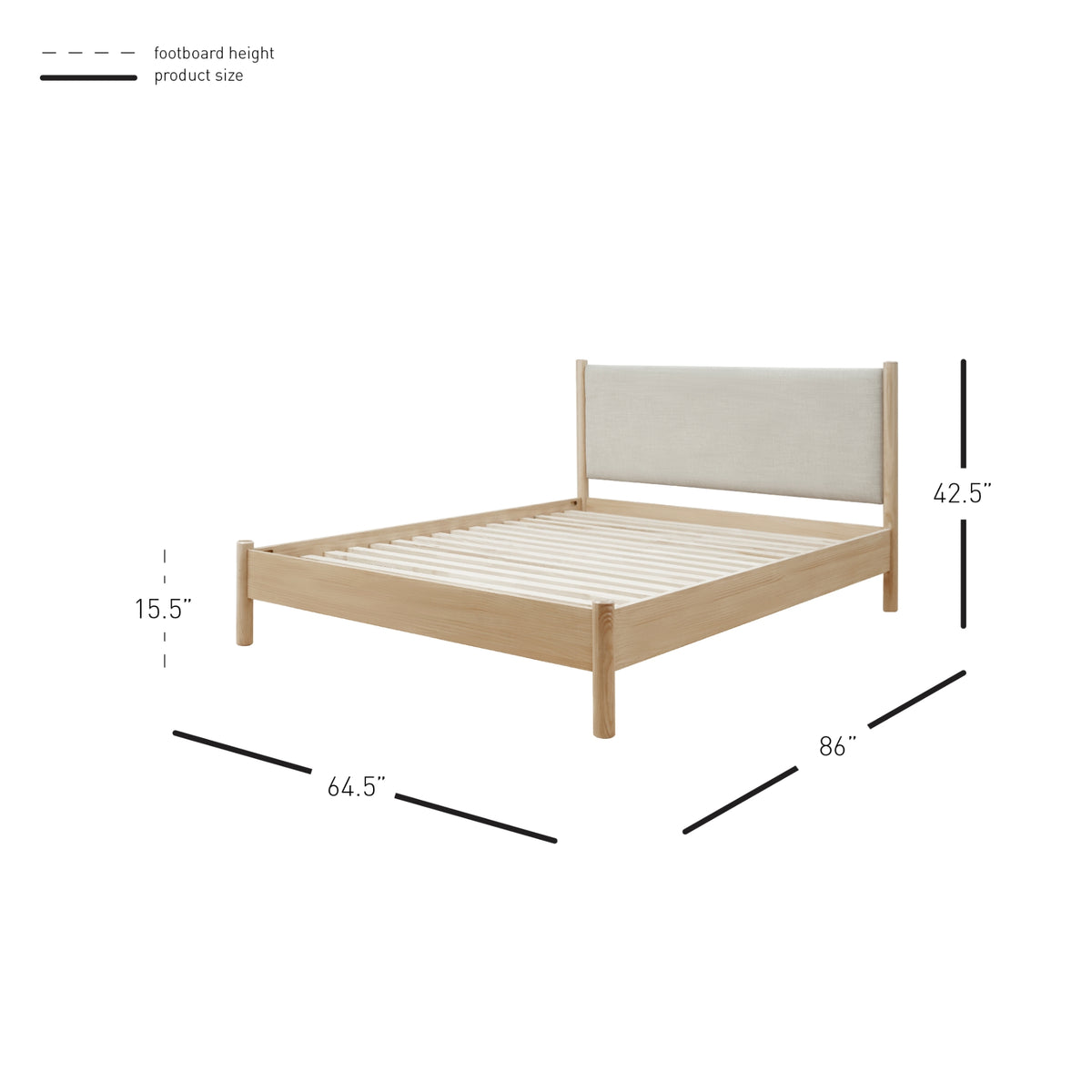 Bloomfield Queen Bed Set - Natural Pine