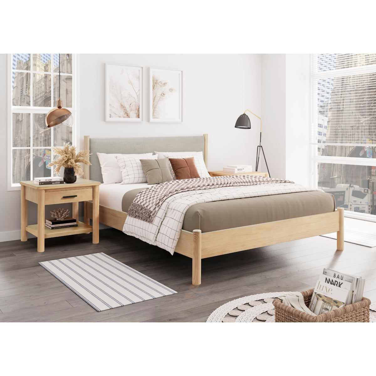 Bloomfield Queen Bed Set - Natural Pine - view 2