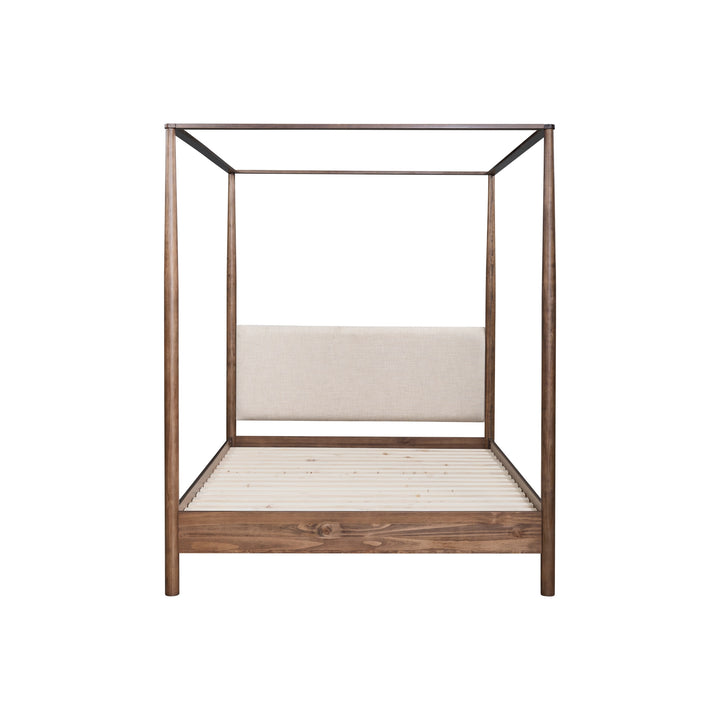 Bloomfield Queen Canopy Bed Set - Dark Walnut - view 4