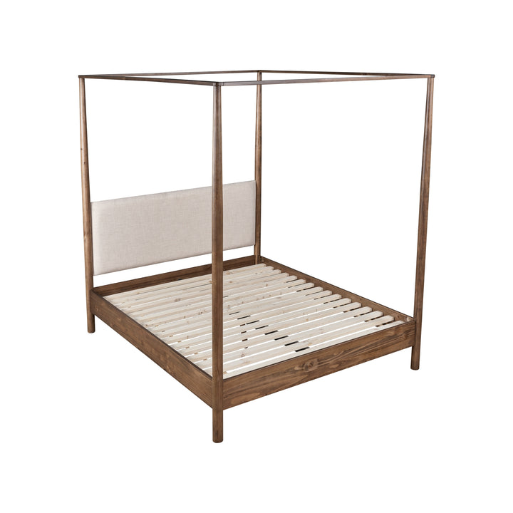 Bloomfield Queen Canopy Bed Set - Dark Walnut - view 7