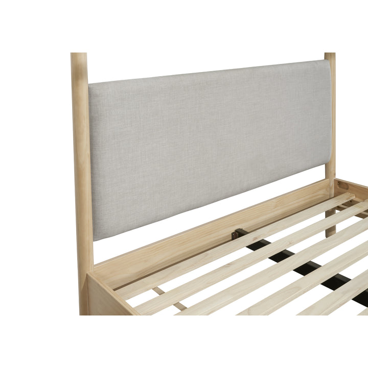 Bloomfield Queen Canopy Bed Set - Natural Pine - view 8