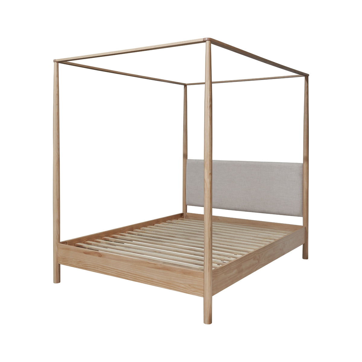 Bloomfield Queen Canopy Bed Set - Natural Pine