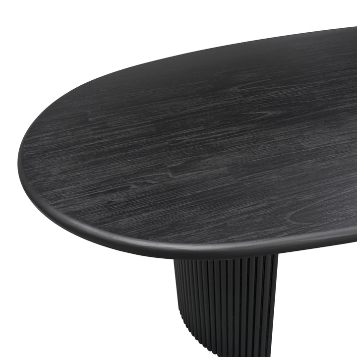 Aniston 92" Oval Dining Table - Black - view 7