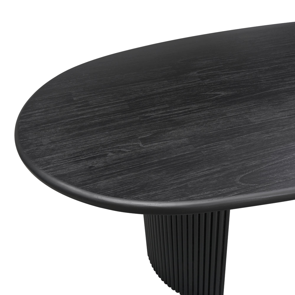 Aniston 92" Oval Dining Table - Black - view 7
