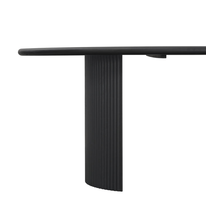 Aniston 92" Oval Dining Table - Black - view 8