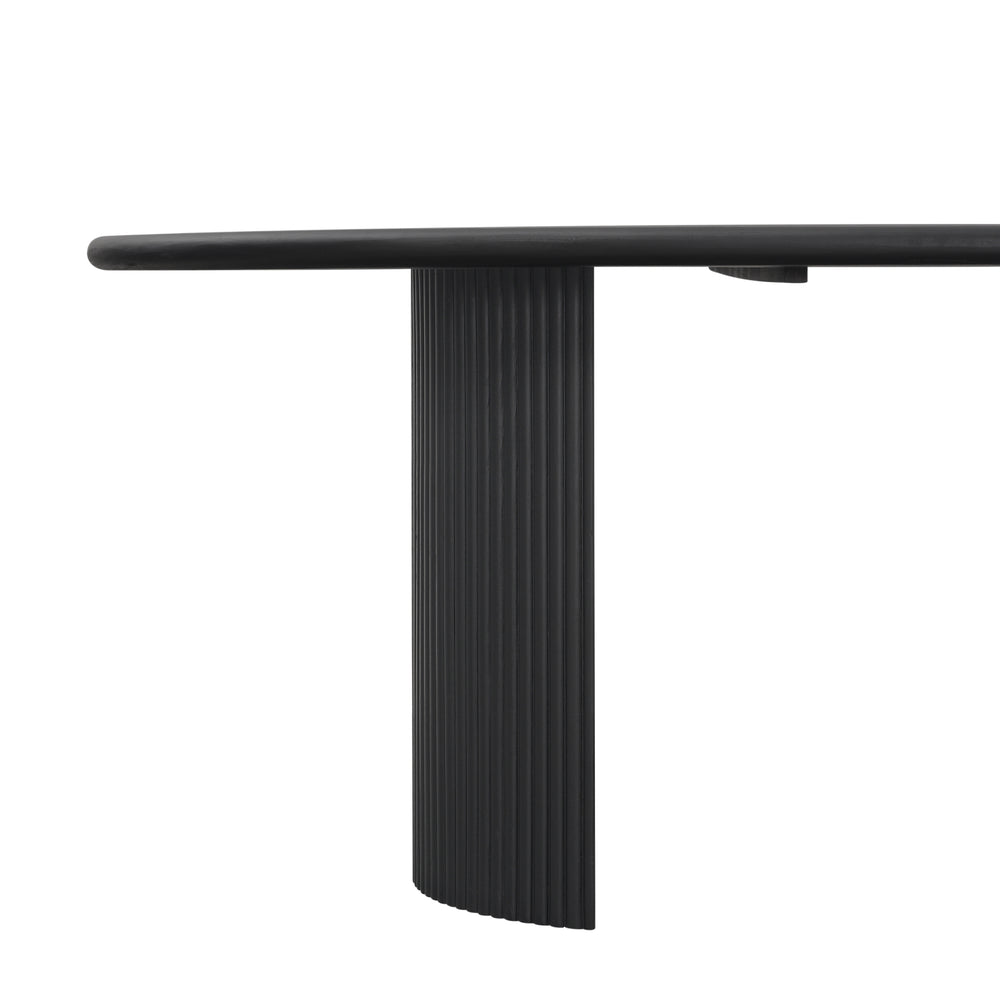 Aniston 92" Oval Dining Table - Black - view 8